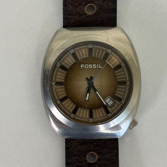 FOSSIL Brown Gold Degrade Dial Men's Watch JR-8209 - Picture 3 of 7
